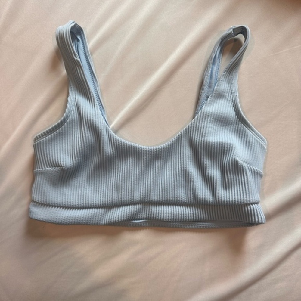 Hollister blue swim bikini top
